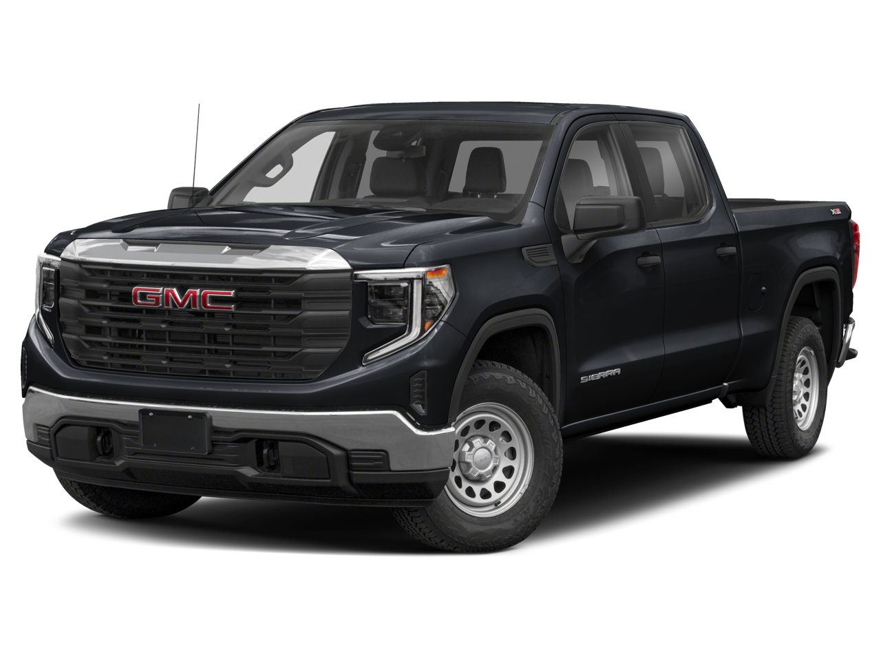 2024 GMC Sierra 1500 Denali Ultimate in White Frost Tricoat — front three-quarter view