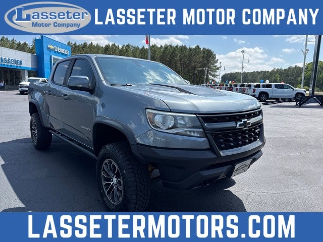 2018 Chevrolet Colorado 4WD ZR2 in Satin Steel Metallic — front three-quarter view