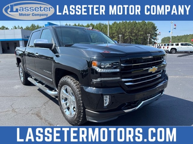 2018 Chevrolet Silverado 1500 LTZ in Black — front three-quarter view